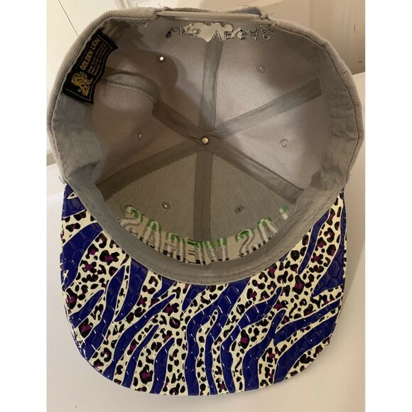 Las Vegas Sin City cap by Golden Lion adjustable hat Acrylic Gray Blue‎ Green - Picture 6 of 8